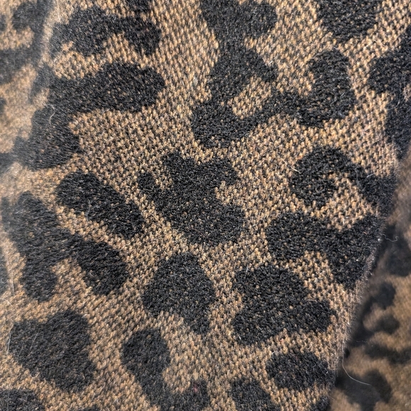 Zara Women's Brown & Black Leopard Print Double Breasted Wool Blend Jacket XS - Picture 2 of 9